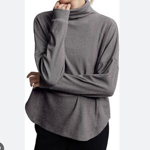 Varley Rainer Roll Neck Brushed Rib Jumper